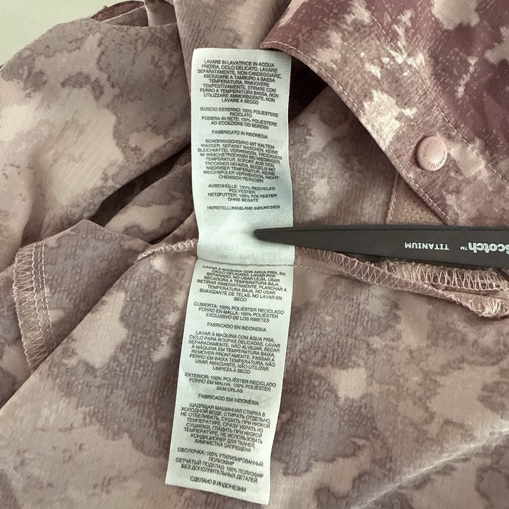 Columbia Elevated View Utility Long Sleeve Shirt Women's Pink Camo Gorpcore Sz L - Picture 13 of 16